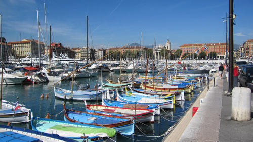 Old port of Nice, France